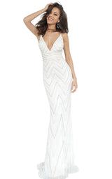 Jovani 2267BG Off-White-Gold