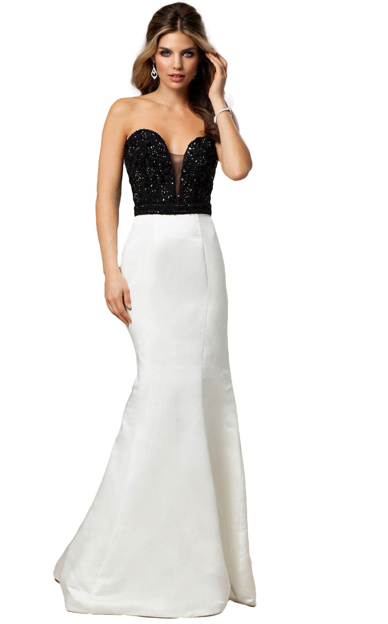 Jovani 22720BG White/Black