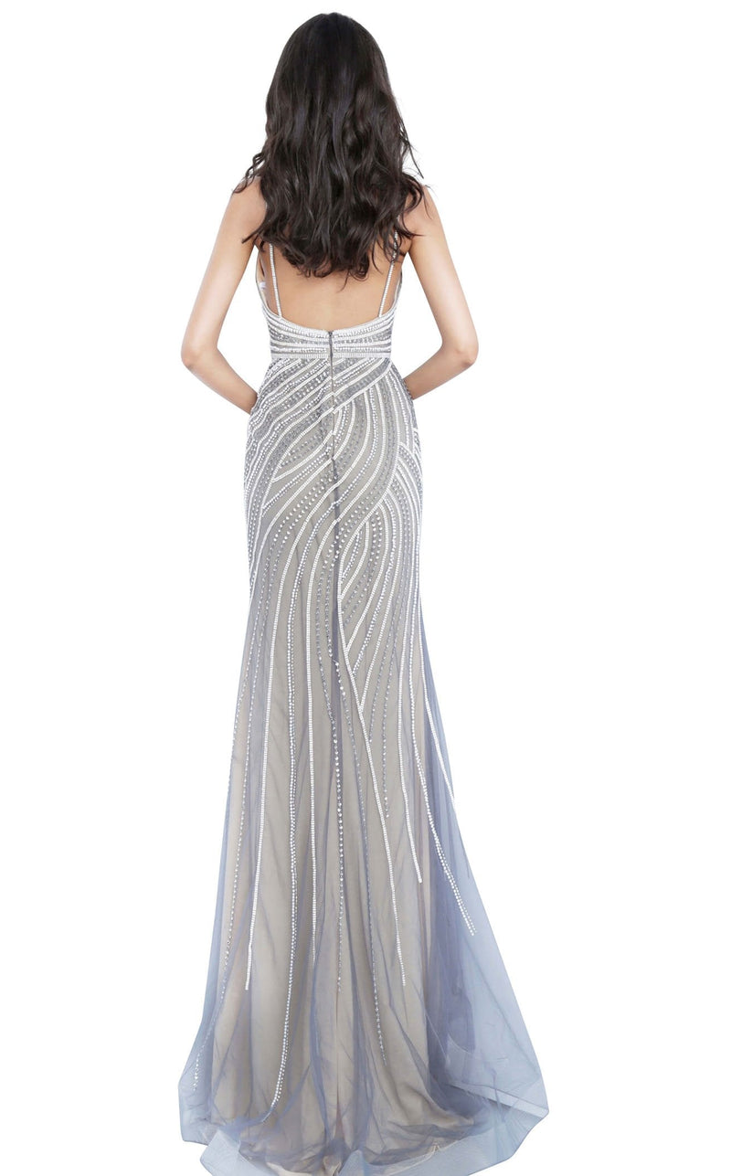 Jovani 2408 Grey-Nude