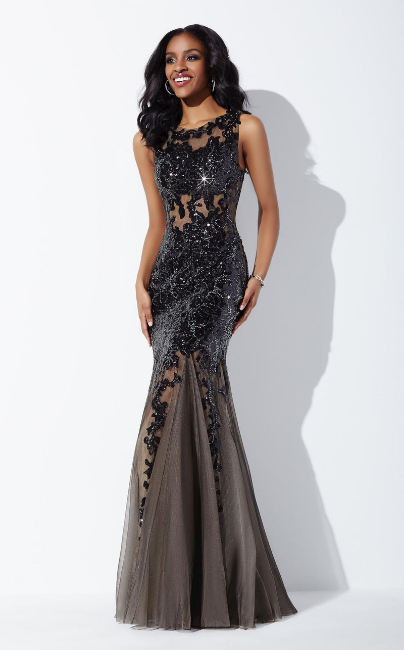 Jovani 24551bg Black-Nude