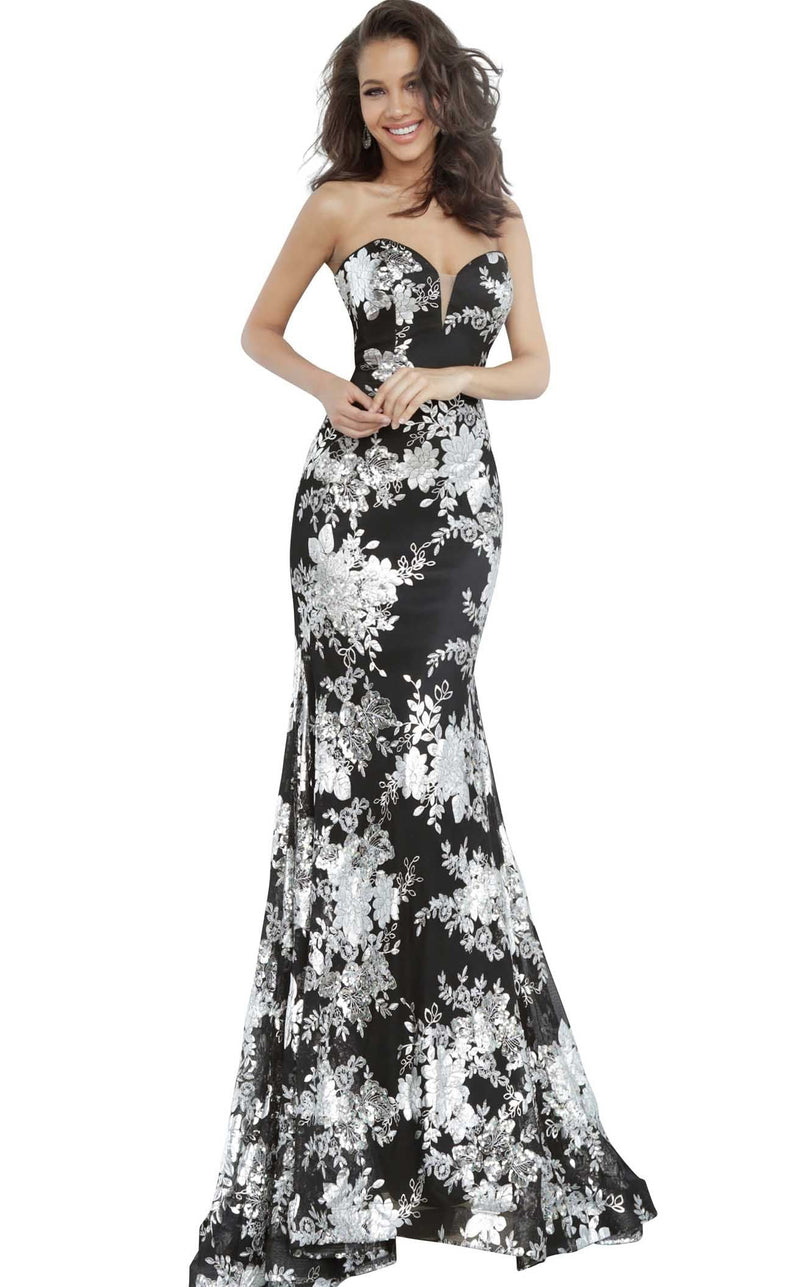 Jovani 2475 Black-Silver