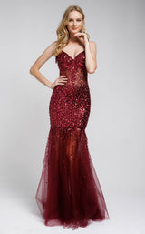 Glitz and Glam GG259 Burgundy