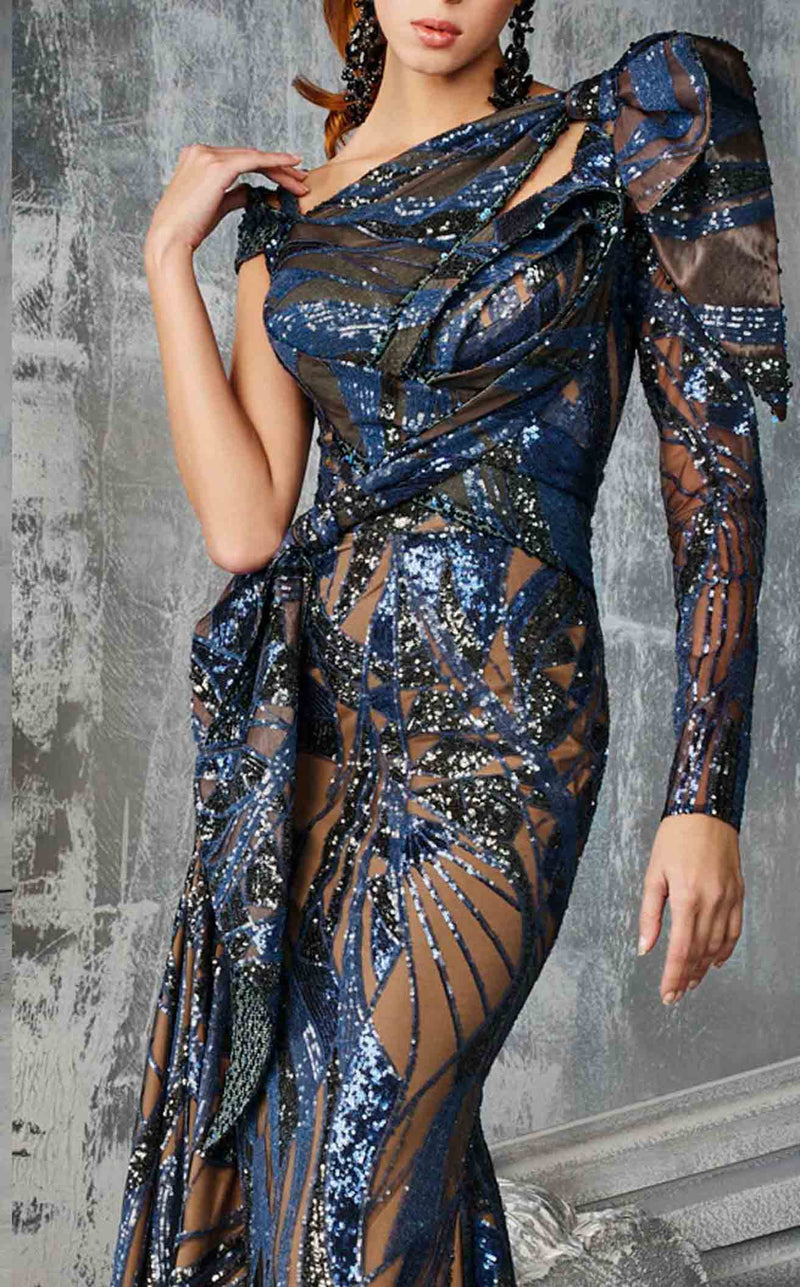 MNM Couture 2614 Blue-Nude