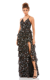 Mac Duggal 26251 Black Floral