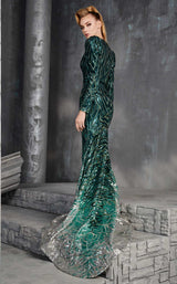 MNM Couture 2628 Green-Silver