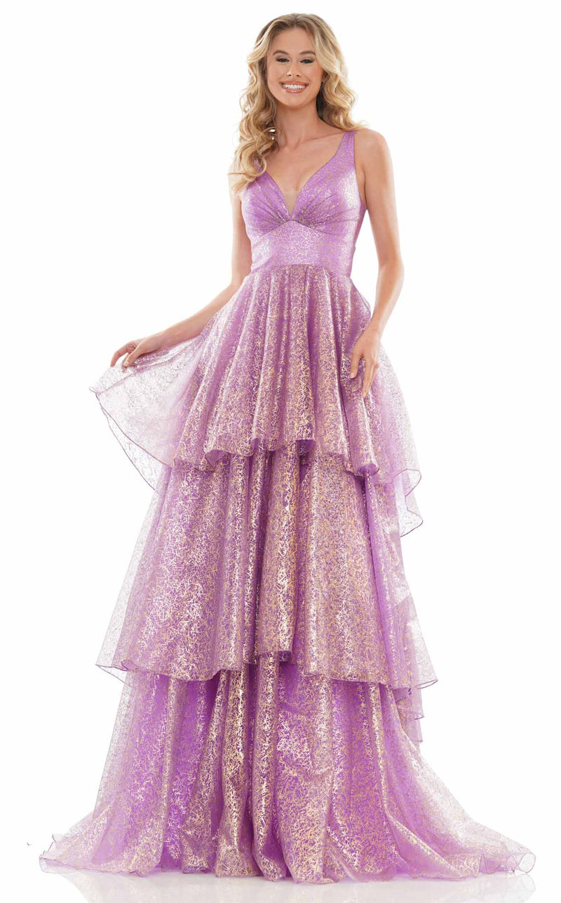 Colors Dress 2713 Dress Purple-gold