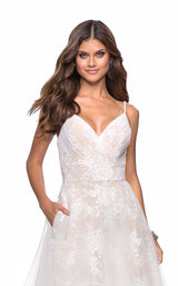 La Femme 27263 White/Nude