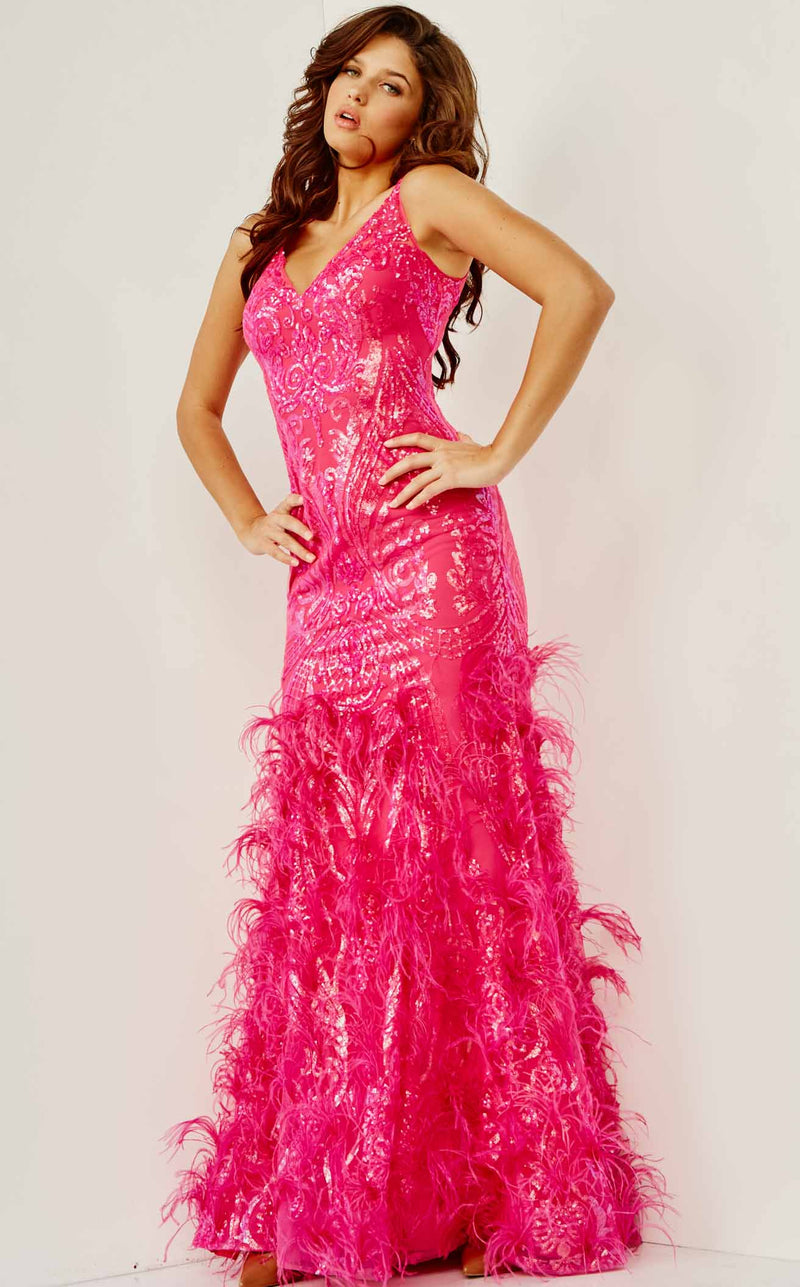 Jovani 07808BG Fuchsia