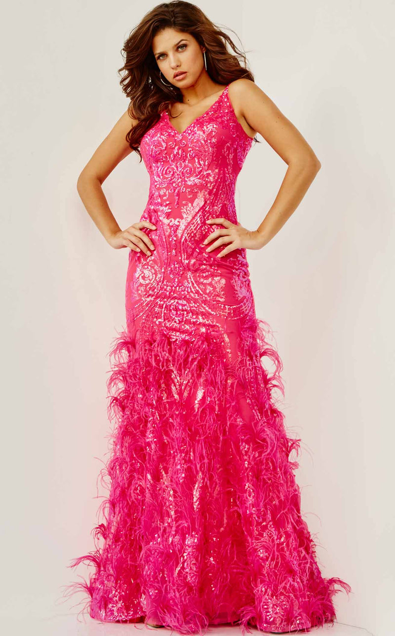 Jovani 07808BG Fuchsia