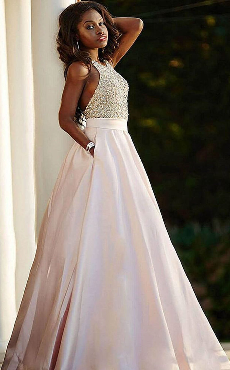 Jovani 29160 Blush-Silver