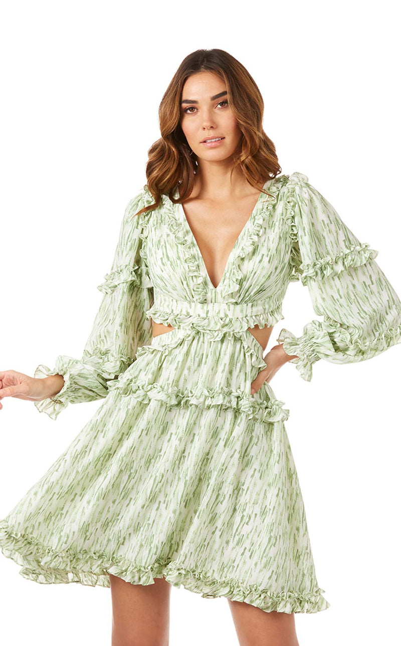 Lara 29279 Green Print