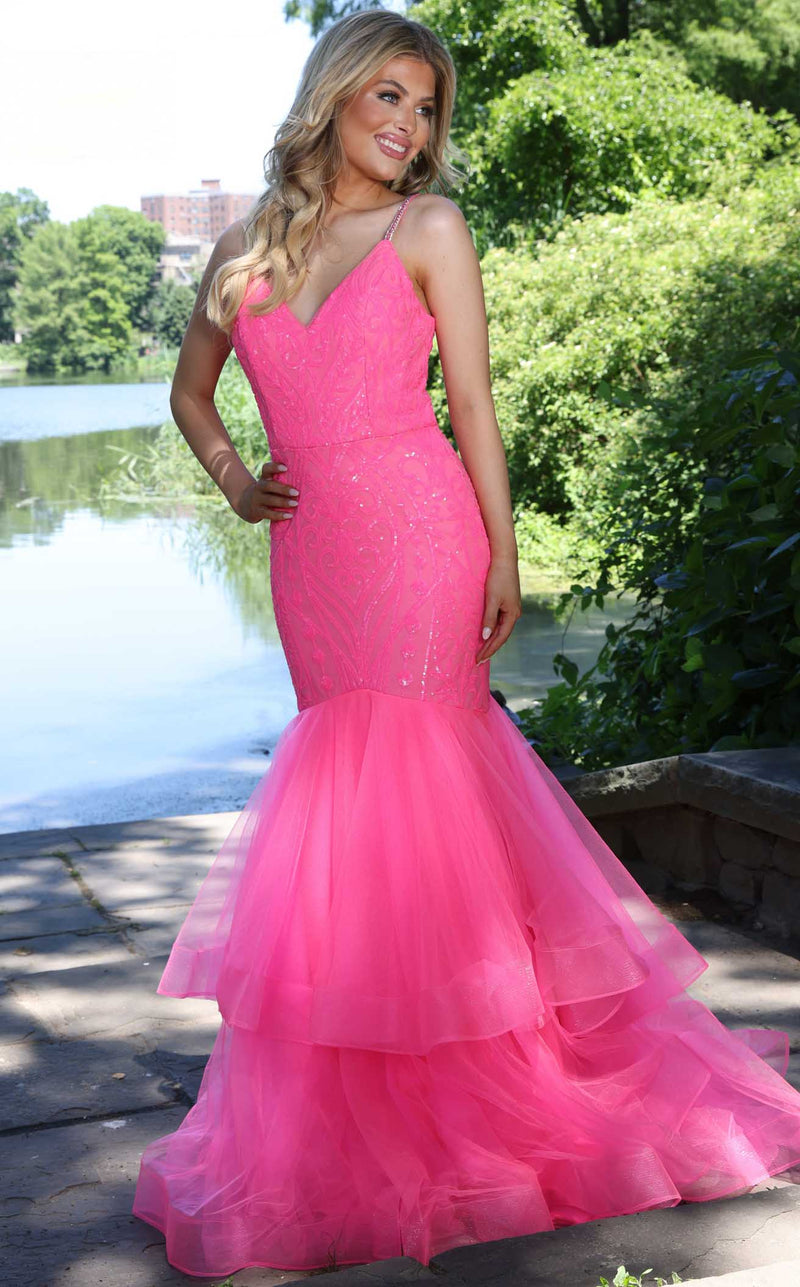 Colors Dress 2978 Hot Pink