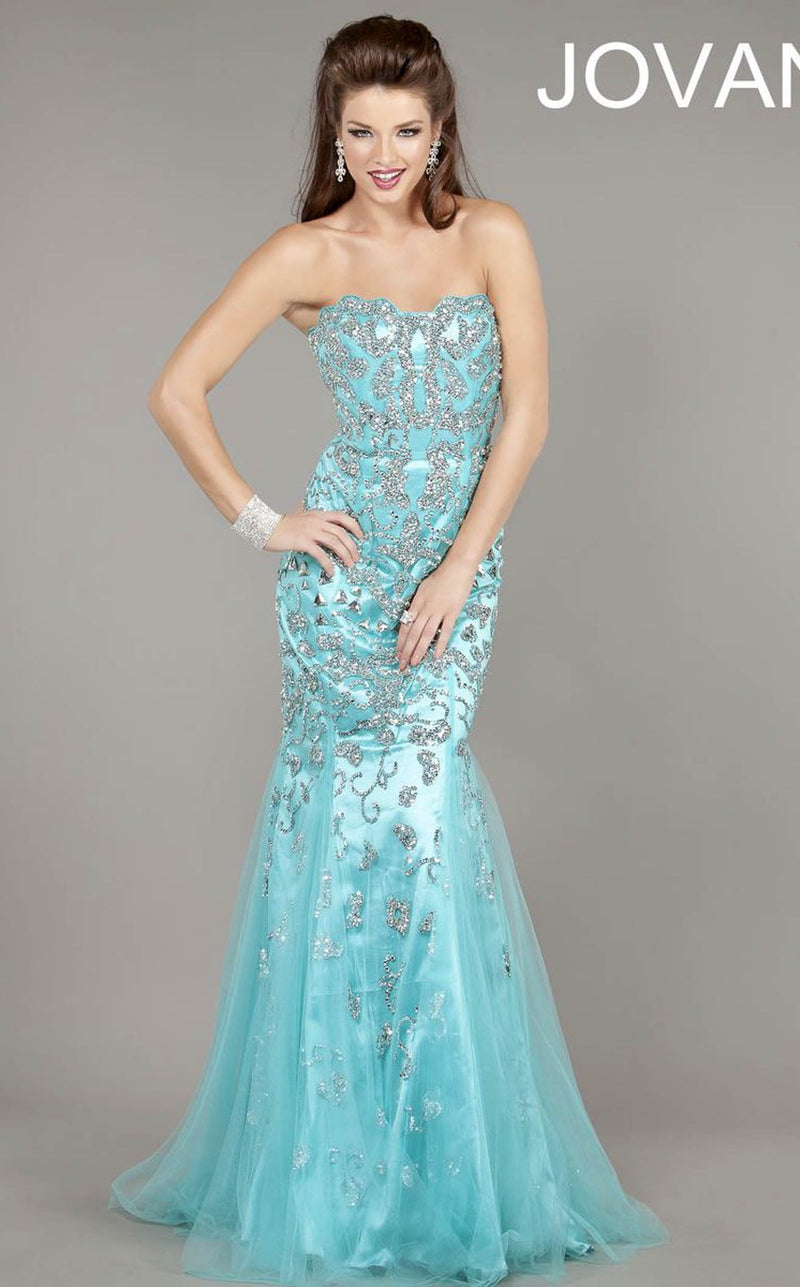 Jovani 3008 Aqua