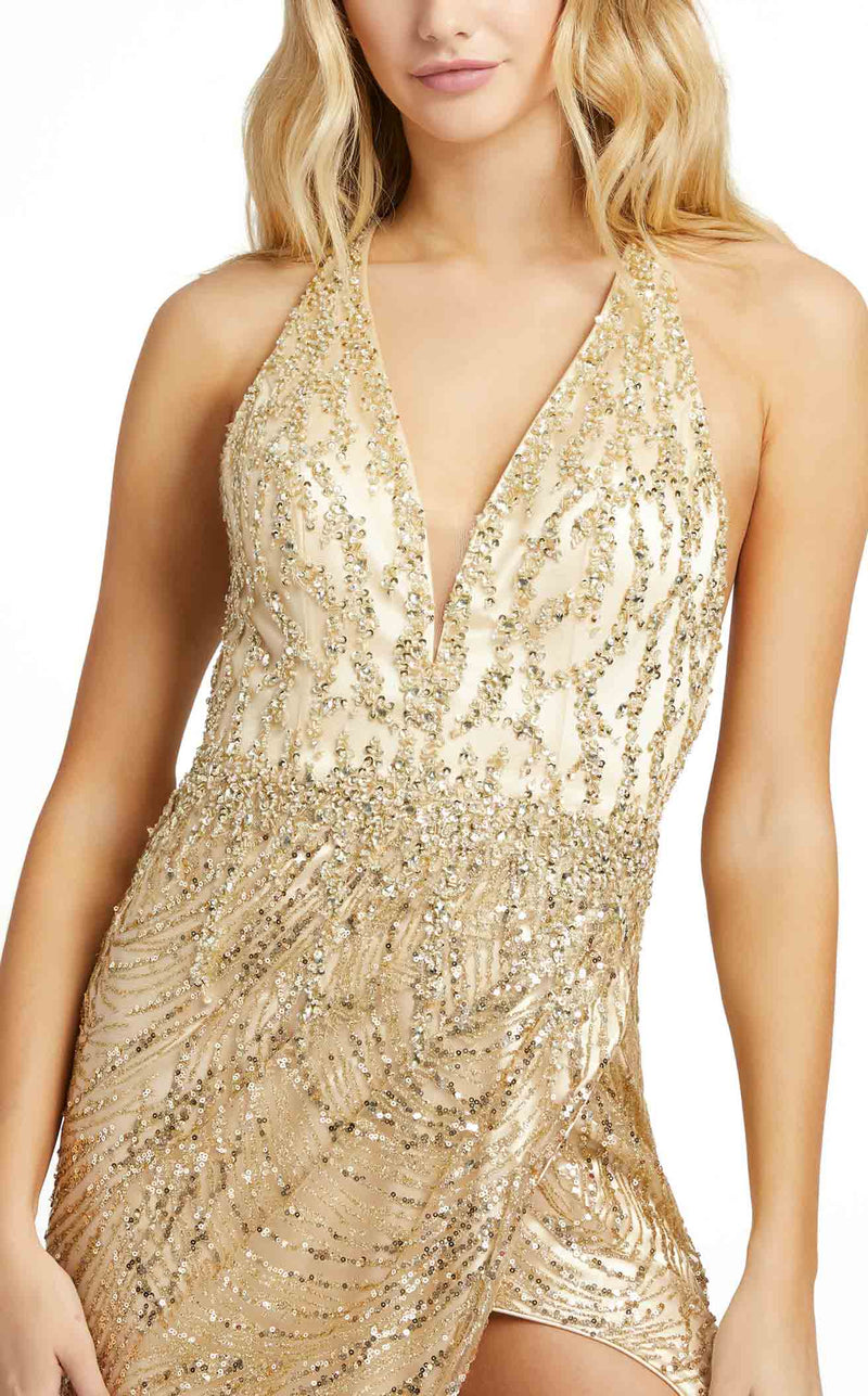 Mac Duggal 30621 Light Gold