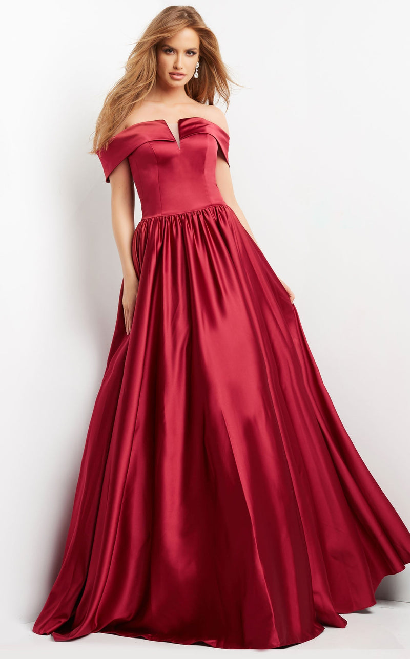 Jovani 3129 Burgundy