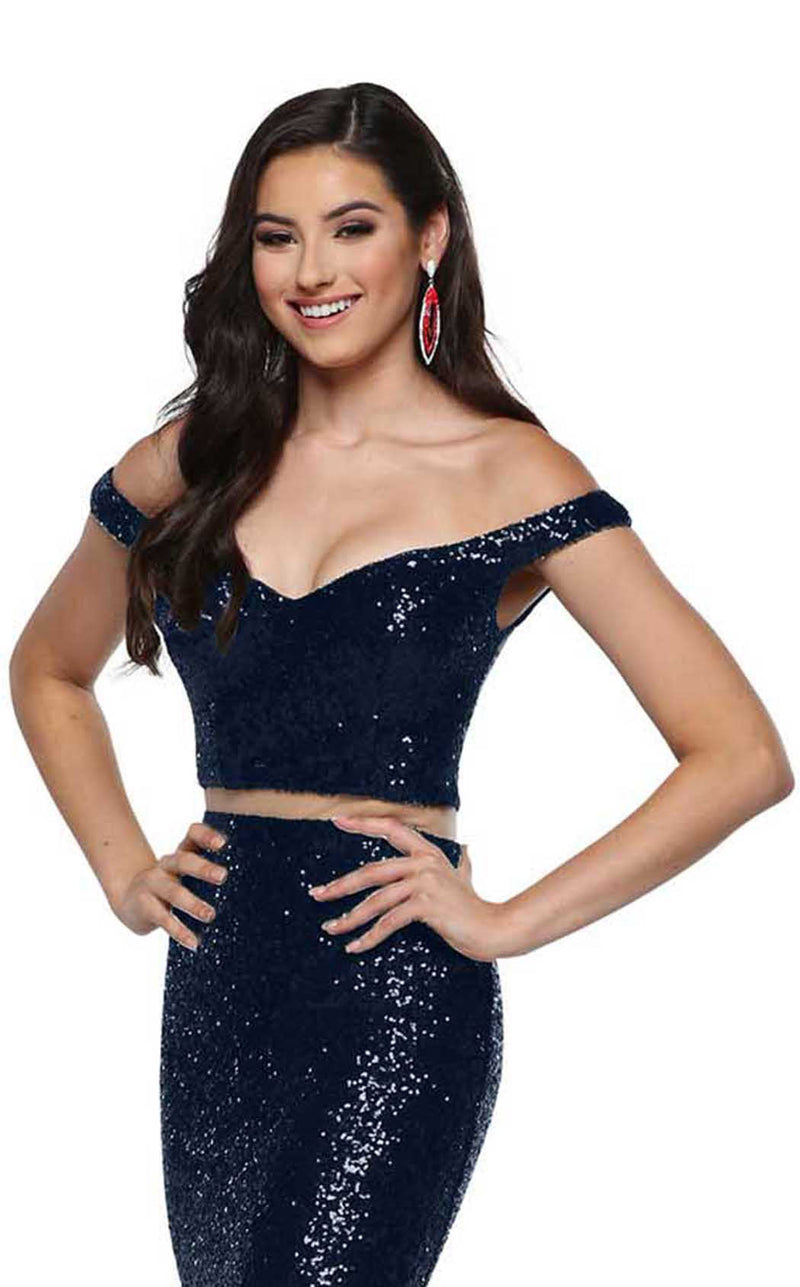 Zoey Grey 31438 Navy-Champagne