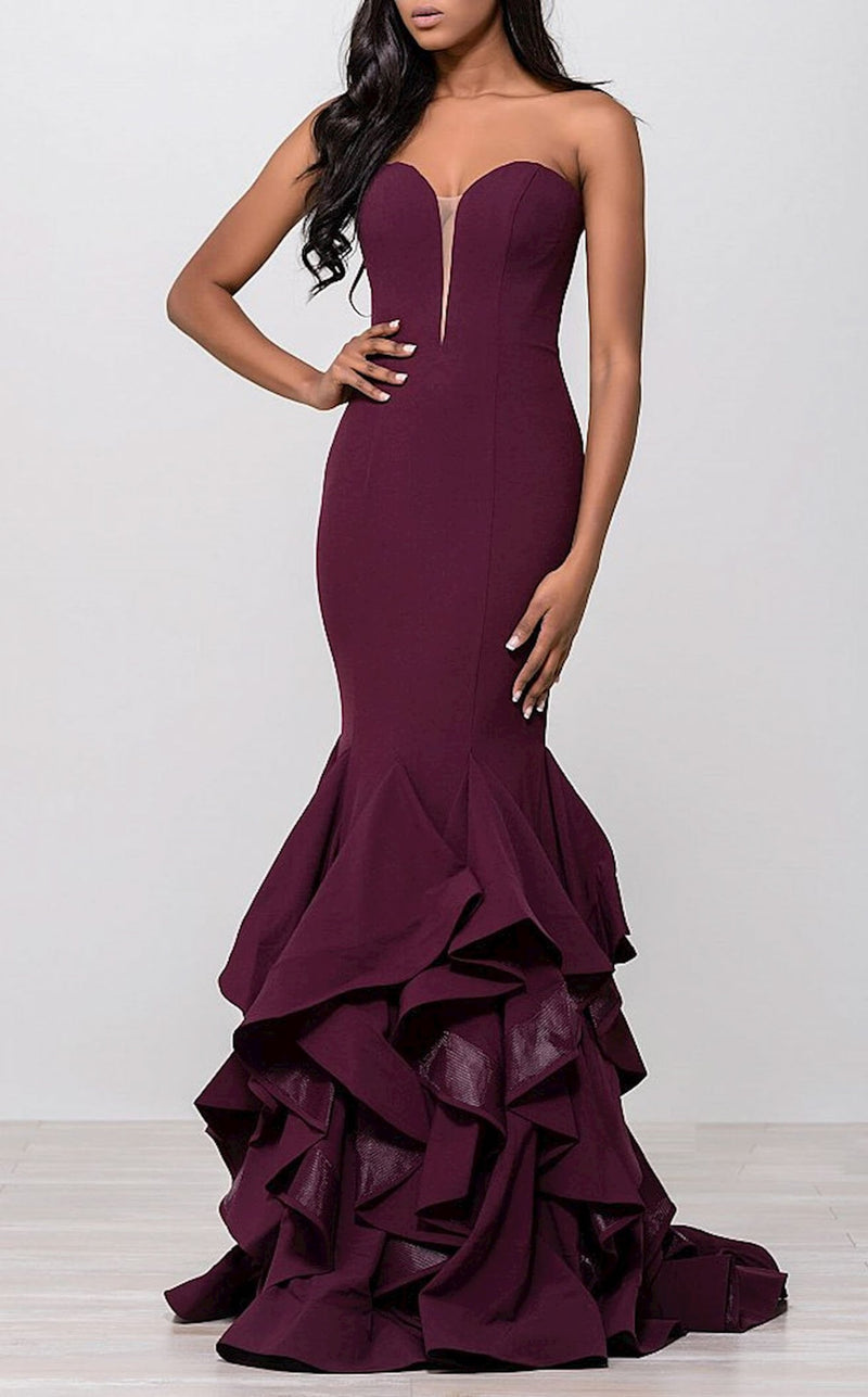 Jovani 31625BG Burgundy