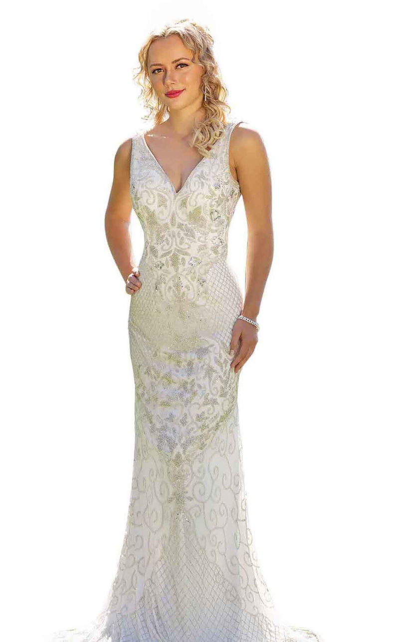 Primavera Couture 3232 White-Silver