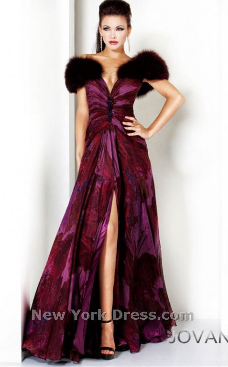 Jovani 3338BG Aubergine