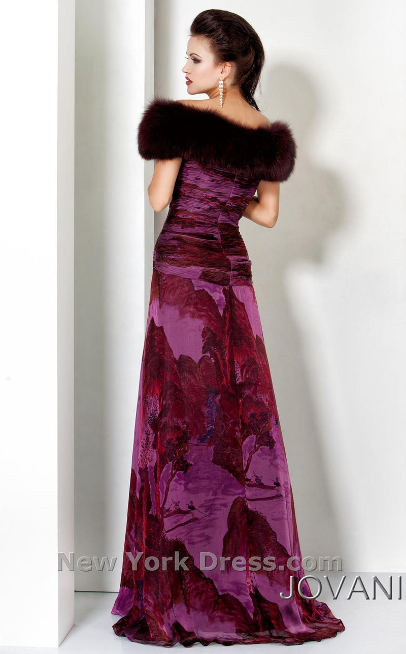 Jovani 3338BG Aubergine