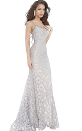 Jovani 355 Silver/Nude