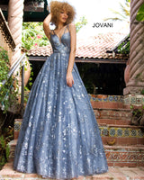 Jovani 3614 Blue-Grey