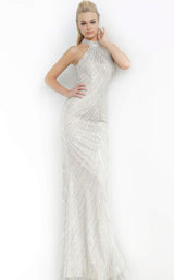 Jovani 3833bg Nude/Silver