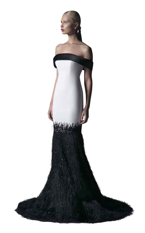 Edward Arsouni Couture SS0389 Black/White