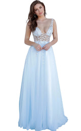 Jovani 3958 Light Blue/Silver