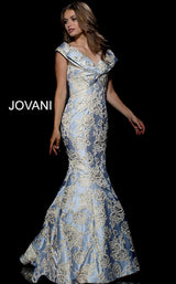 Jovani 39724bg Silver/Gold