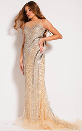 Jovani 39800bg Nude/Silver