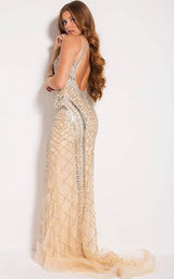 Jovani 39800bg Nude/Silver