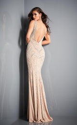 Jovani 4017 Nude/Silver