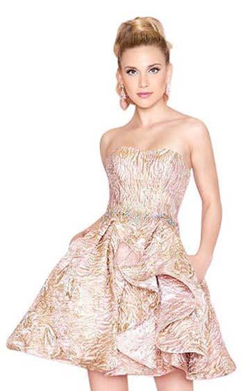 Mac Duggal 40867N Rose Gold