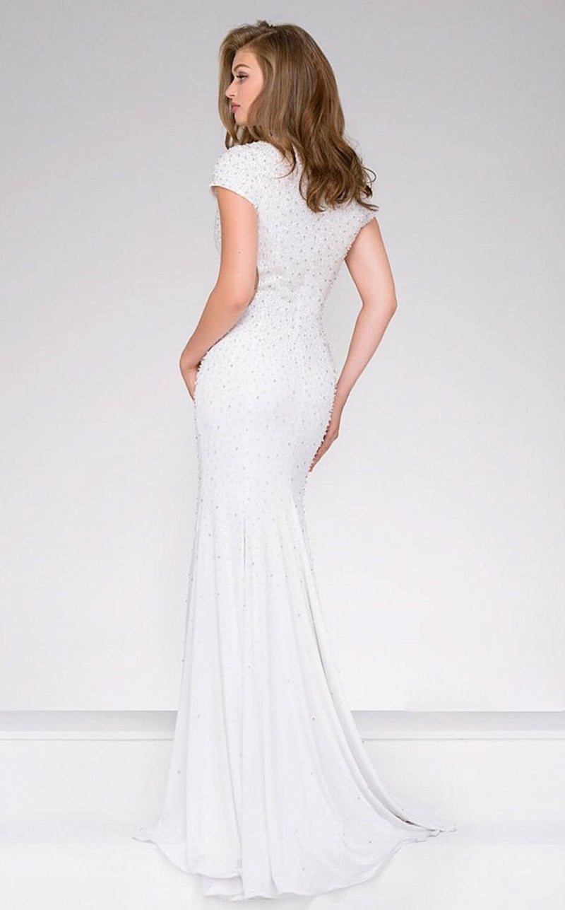 Jovani 41020bg Off White