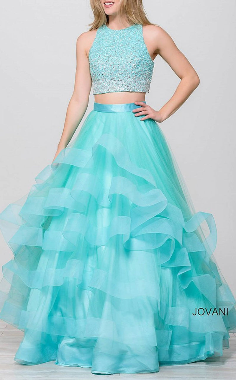 Jovani 42893BG Tiffany Blue