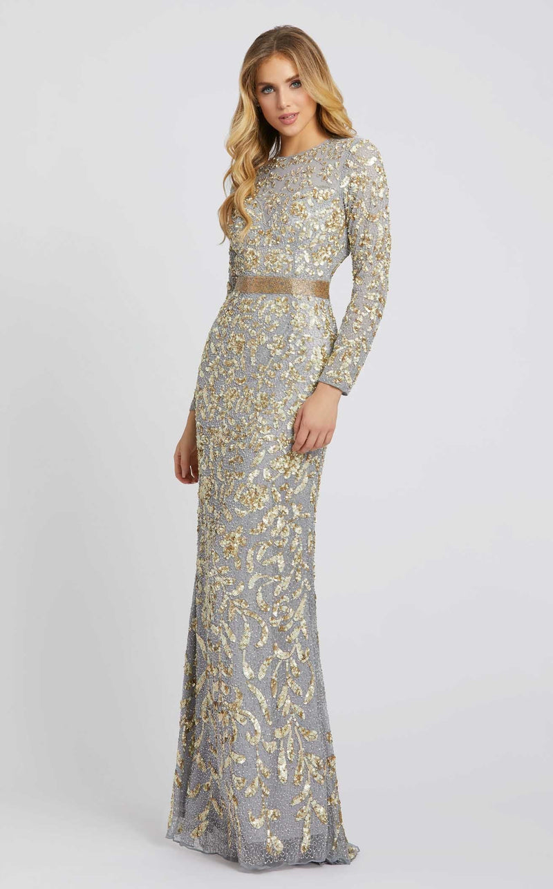 Mac Duggal 4316 Platinum/Gold