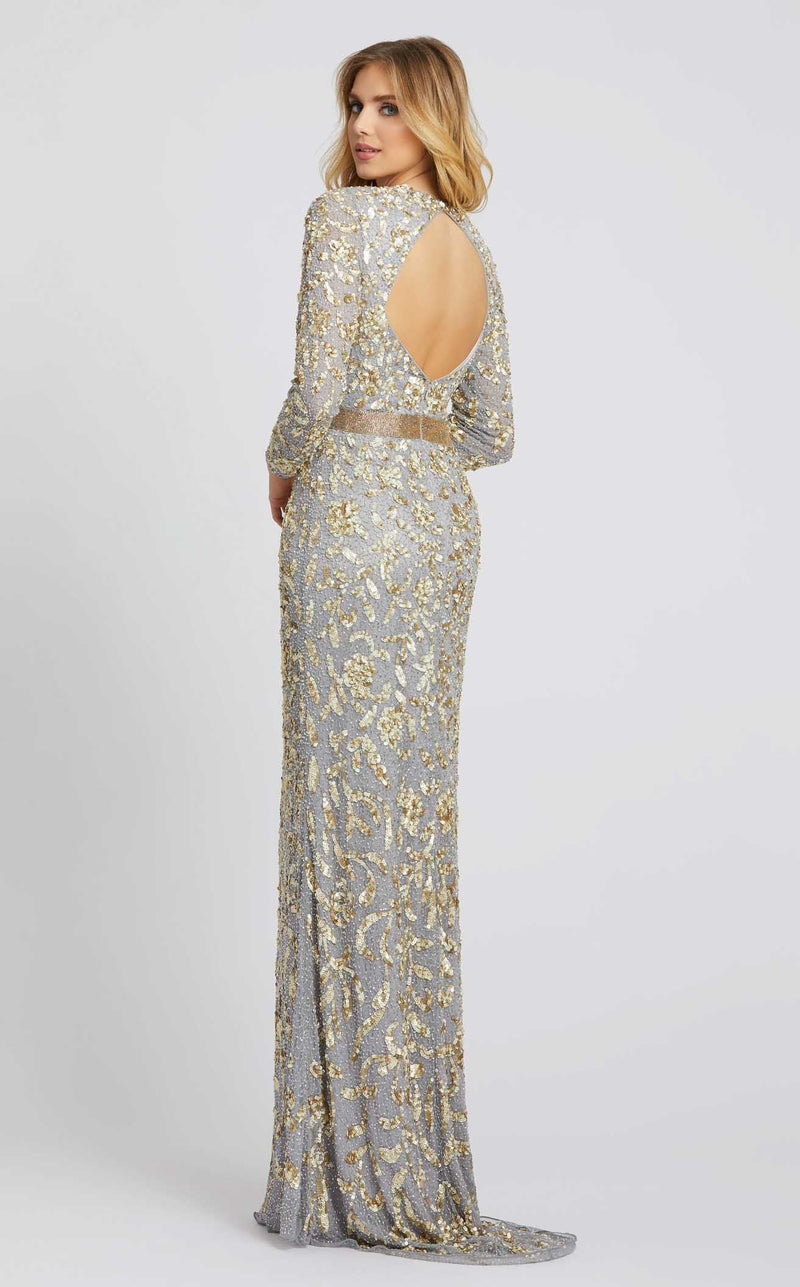 Mac Duggal 4316 Platinum/Gold