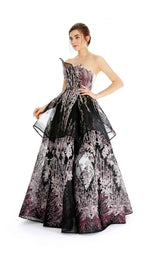 In Couture 4493 Black-Mauve