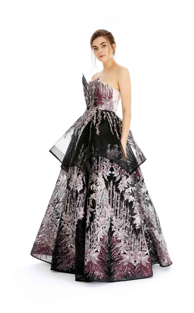 In Couture 4493 Black-Mauve