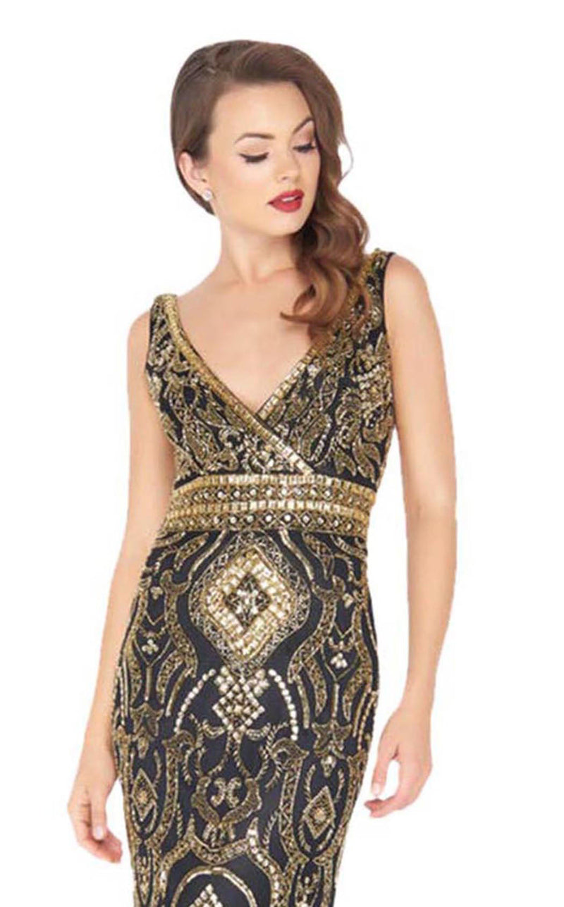 Mac Duggal 4595R Black/Gold