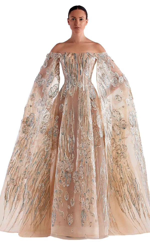 Edward Arsouni Couture SS0462 Gold-Champagne