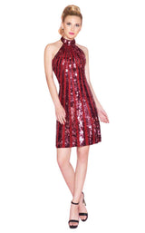 Mac Duggal 4758N Burgundy