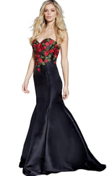 Jovani 48122BG Black Multi