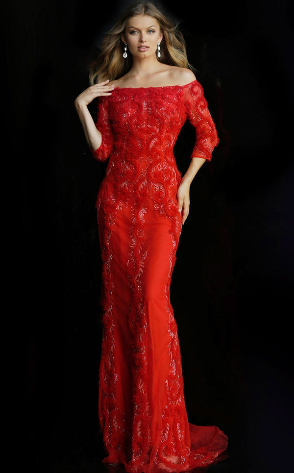 Jovani 48300BG Red