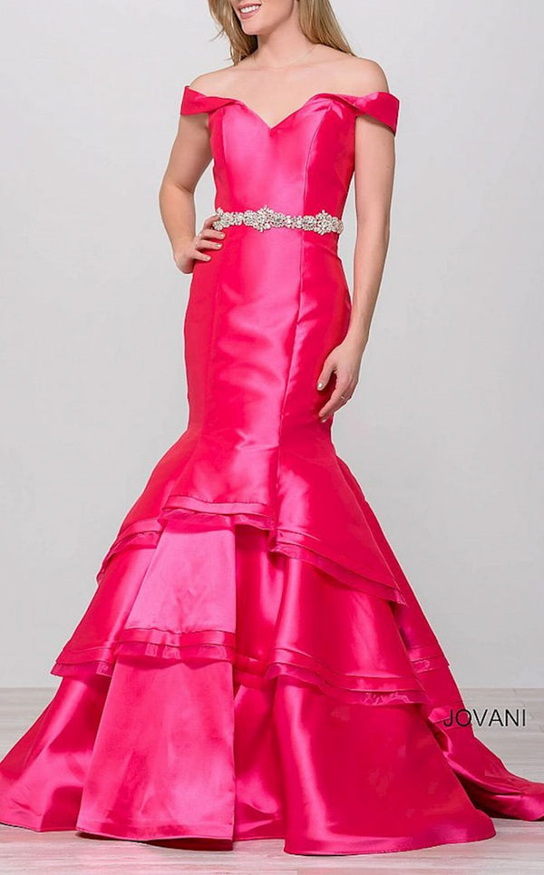 Jovani 48609bg Fuchsia