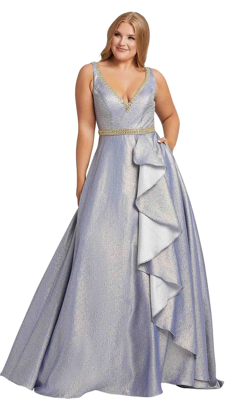 Mac Duggal Fabulouss 48978F Fusion-Blue