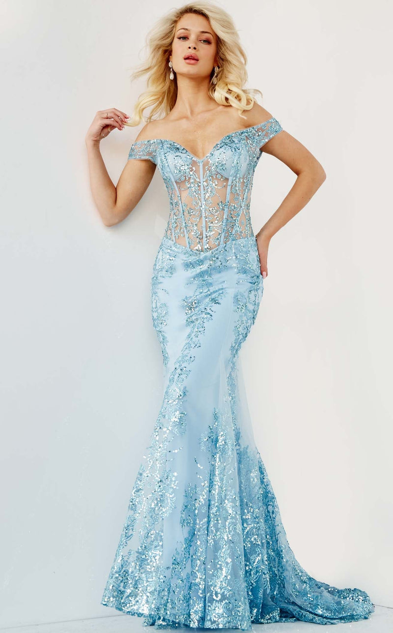 Jovani 06369 Light Blue