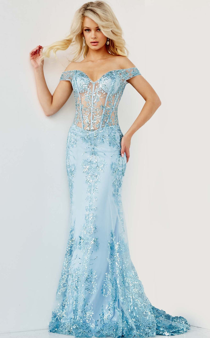 Jovani 06369 Light Blue