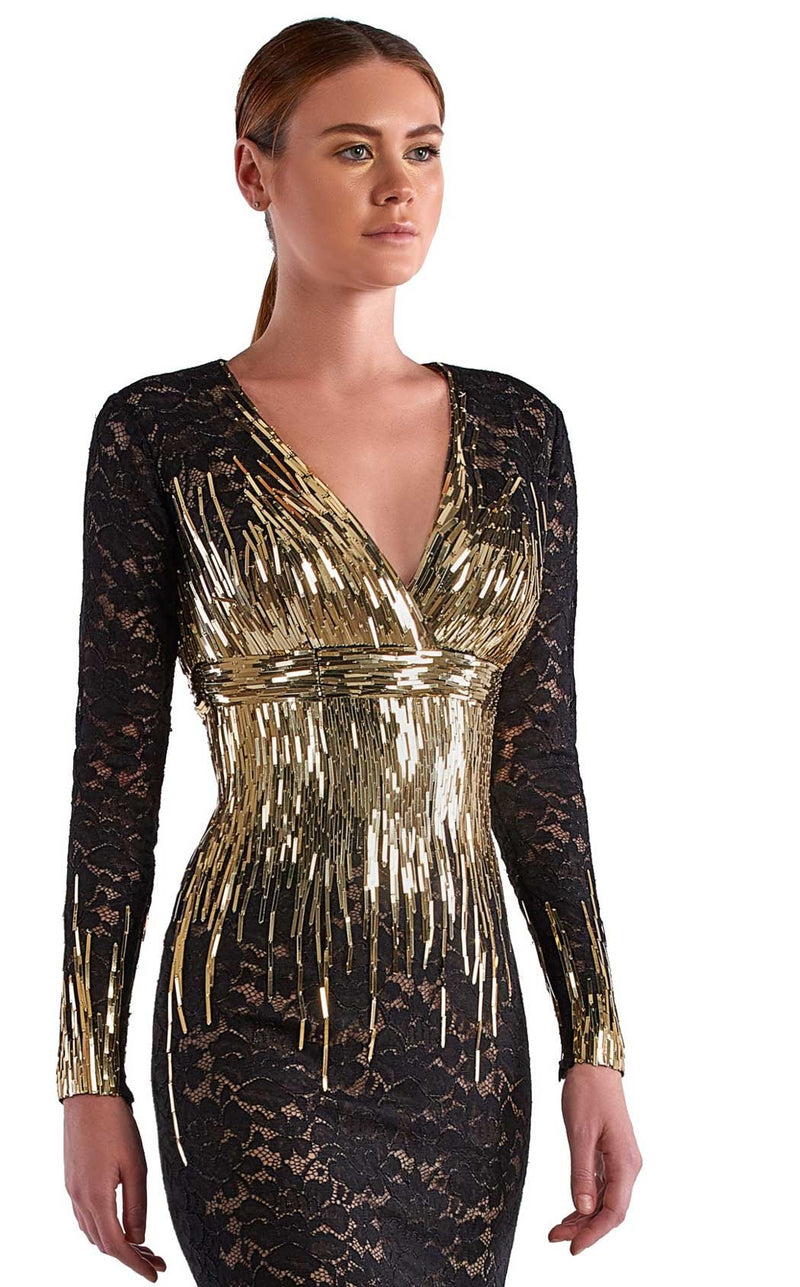 Edward Arsouni Couture SS0494 Black/Gold